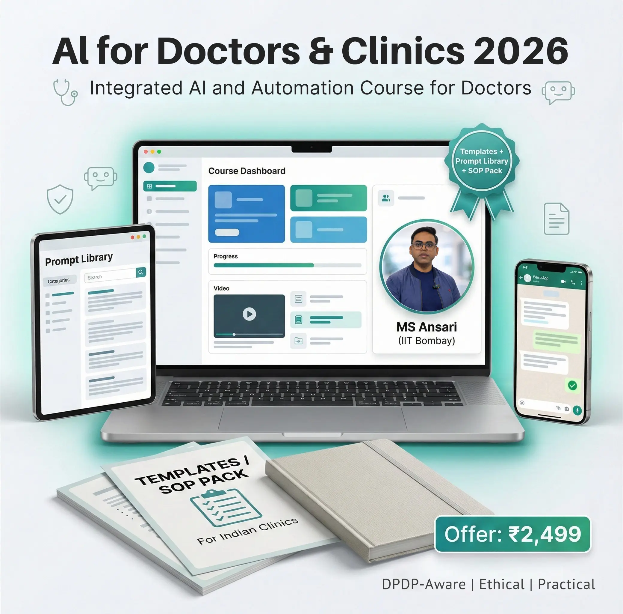 AI for Doctors 2026 Course Mockup