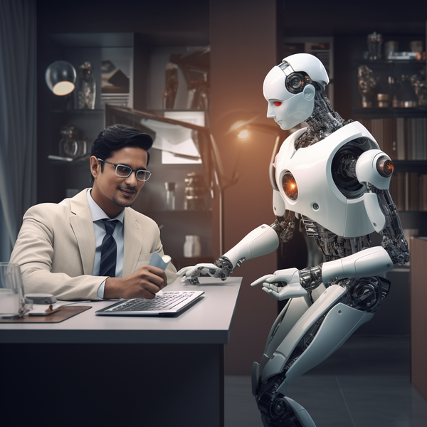 Clinic AI System Illustration