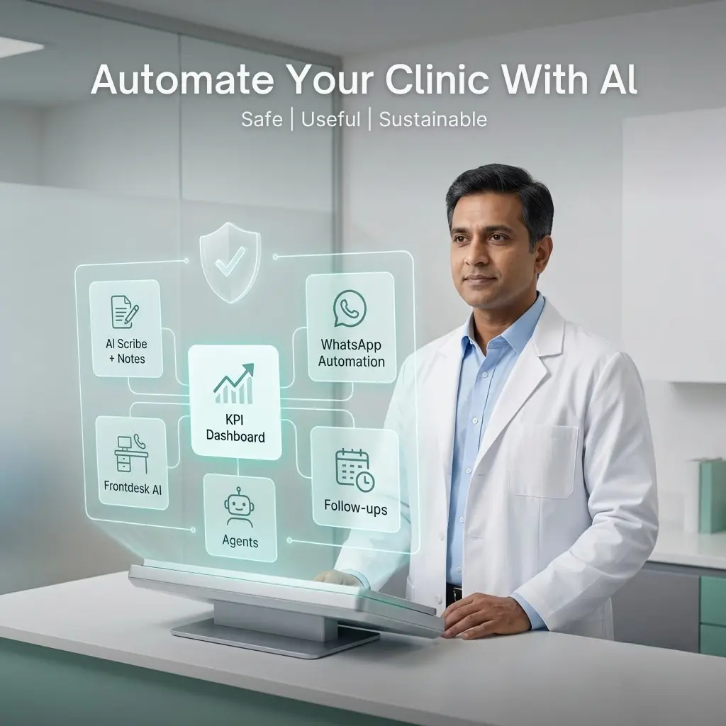 Clinic AI Training Illustration